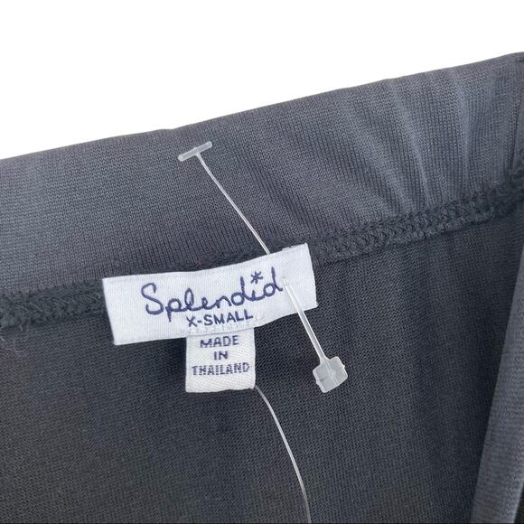 Splendid Gray Off the Shoulder Tie Sleeve Dress Sz XS - Picture 3 of 7